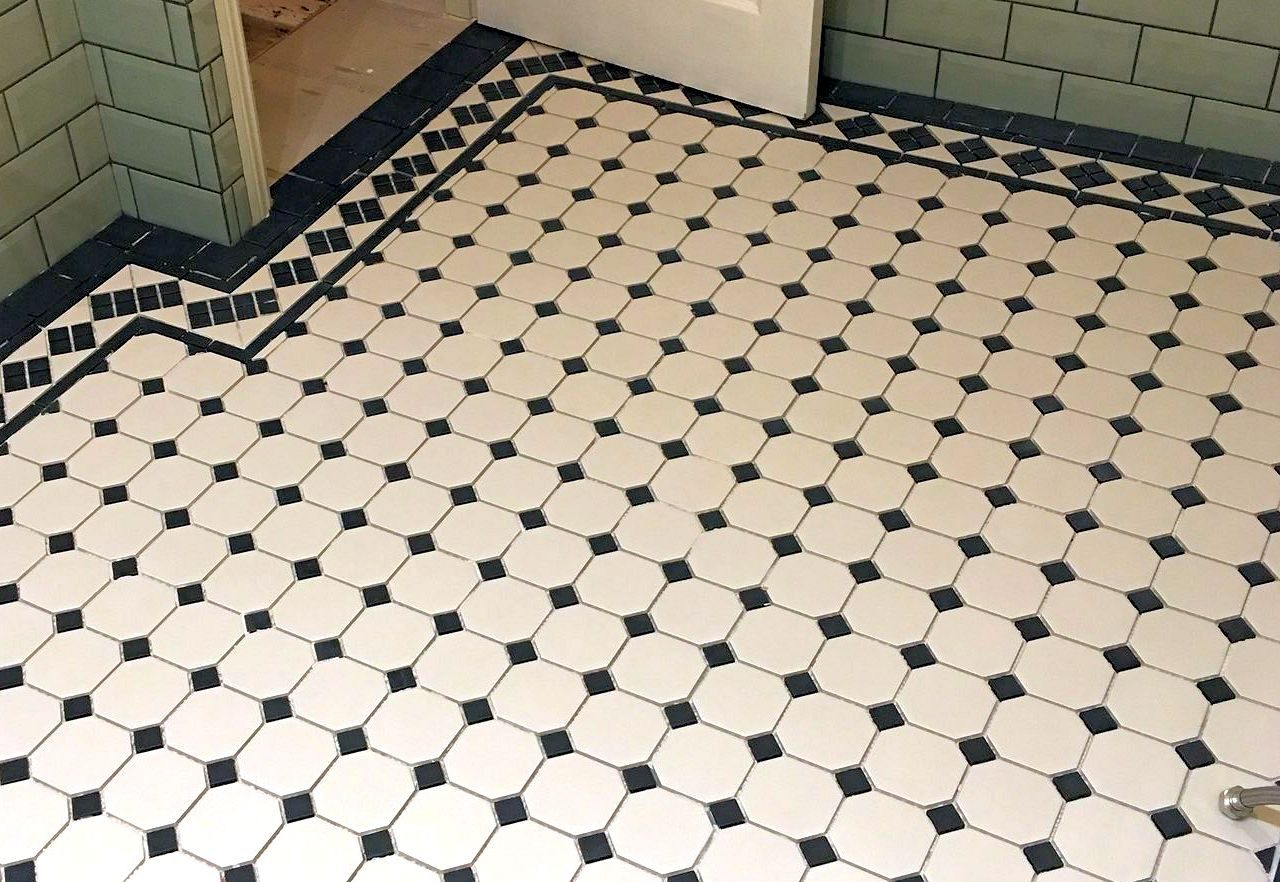 Black and White Victorian Tiles