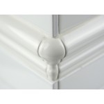 Dado Moulding External Corner Gloss White - Victorian Hallway Tiles